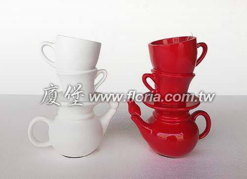 茶壺杯杯造型擺飾  |傢飾精品|飾品/雕塑品