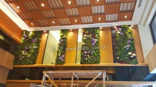 【 林口茶飲店 】  |造景實績|人造植栽牆