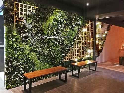 【 原燒 桃園統領店 】  |造景實績|人造植栽牆