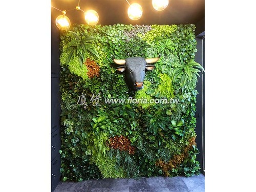 【 畜聚燒肉 忠孝店 】  |造景實績|人造植栽牆