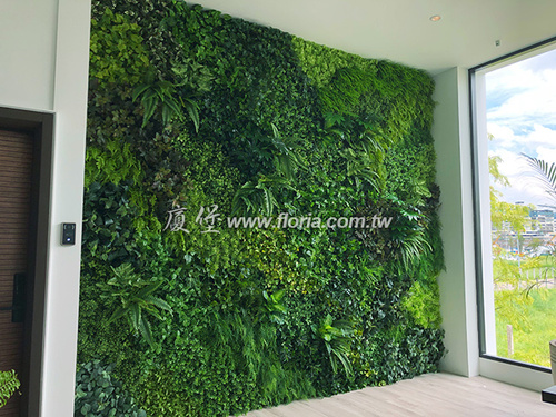 【 台北建案公設 】  |造景實績|人造植栽牆