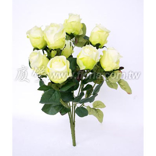 如煙玫瑰 10頭  |人造植栽|人造花