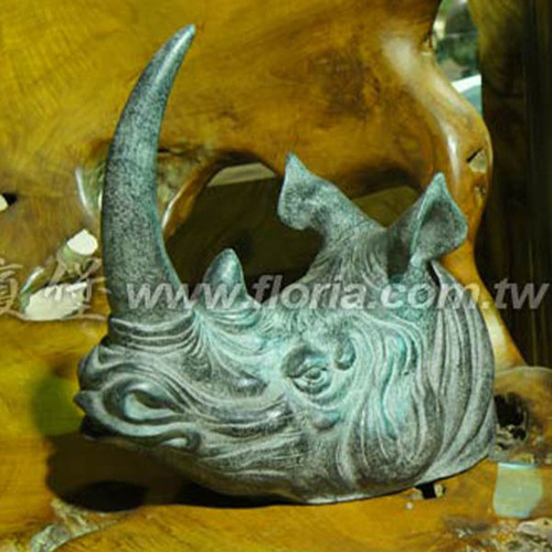 犀牛頭造型擺飾  |傢飾精品|飾品/雕塑品